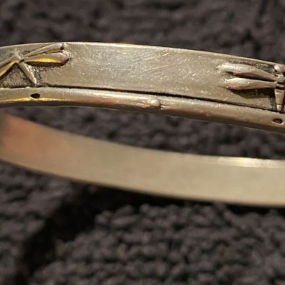 Silver Dragonfly bangle - Picture 3 of 3